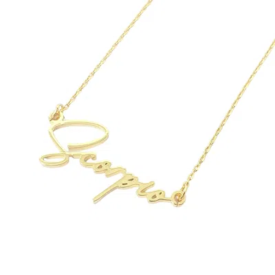 Harfi Women's Scorpio Gold Plated Zodiac Star Sign Statement Necklace