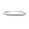 Harfi Women's Silver / Grey / White Diamond Moissanite Crystal Sterling Silver Ring