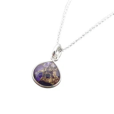 Harfi Women's Silver / Purple Sterling Silver Amethyst February Birthstone Heart Pendant Necklace In Multi