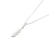 Harfi Women's Small Feather Charm Sterling Silver Necklace In Silver