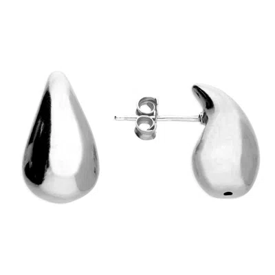 Harfi Women's Small Sterling Silver Elegant Tear Drop Earrings