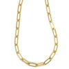 Harfi Women's Statement Gold Plated Paperclip Chain Necklace In Gold