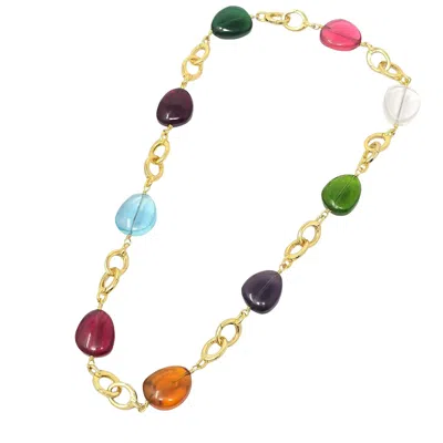 Harfi Women's Statement Personalised Birthstone Charm Camelia Necklace