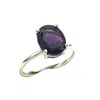 Harfi Women's Sterling Silver Amethyst February Birthtone Prong Set Ring In Silver