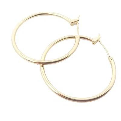 Harfi Women's Stylish And Versatile Gold Plated Round Hoop Earrings
