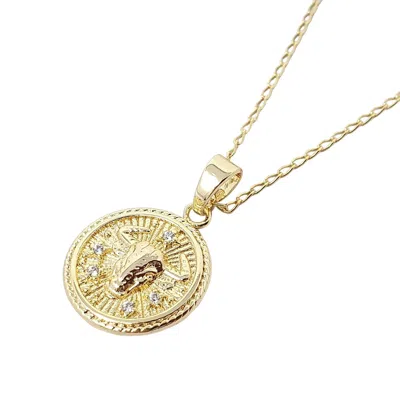 Harfi Women's Taurus Gold Plated Zodiac Astrology Pendant Charm Necklace