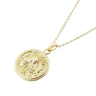 Harfi Women's Virgo Gold Plated Zodiac Astrology Pendant Charm Necklace