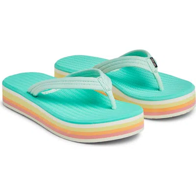 Hari Mari Dunes Sunset Waterproof Flip Flop In Green