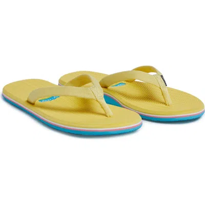 Hari Mari Dunes Sunset Waterproof Flip Flop In Yellow