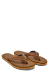 Hari Mari Dunes Waterproof Flip Flop In Tobacco