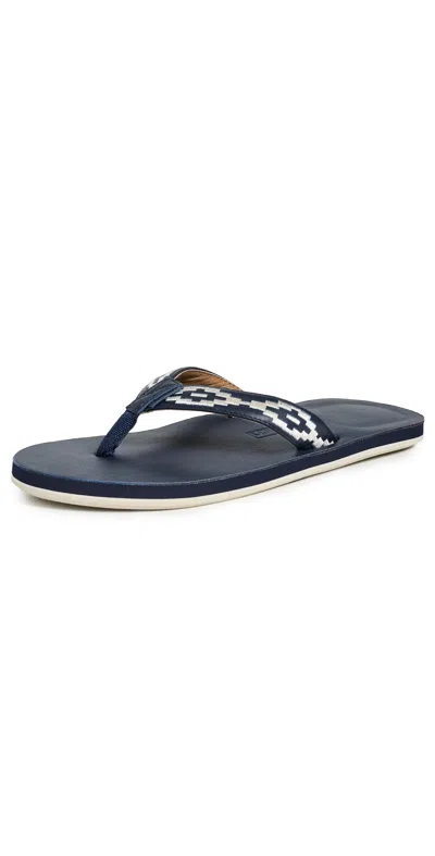 Hari Mari Fields Camino Flip Flops Navy In Blue
