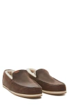 Hari Mari Hacienda Lx Genuine Shearling Lined Slipper In Havana Brown