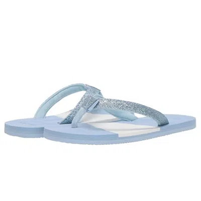 Hari Mari Kids'  Meadows Asana Sandalblue Glitter Slip-on Slide Zap1461 In Blue