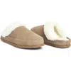 Hari Mari Tia Genuine Shearling Lined Slipper In Brown