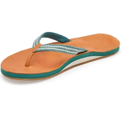 Hari Mari Women's Fields Puebla Flip Flop Sandals In Jade In Brown