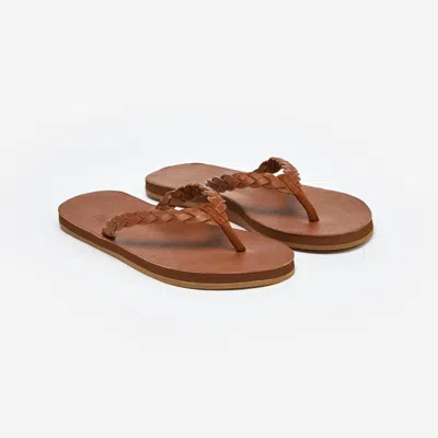 Hari Mari Meadows Braided Flip Flop In Brown