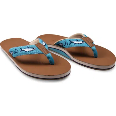 Hari Mari X Shep Tarpon Waterproof Flip Flop In Blue