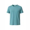 Haris Cotton Basic Cotton Men's T-shirt Crystal Blue In Blue