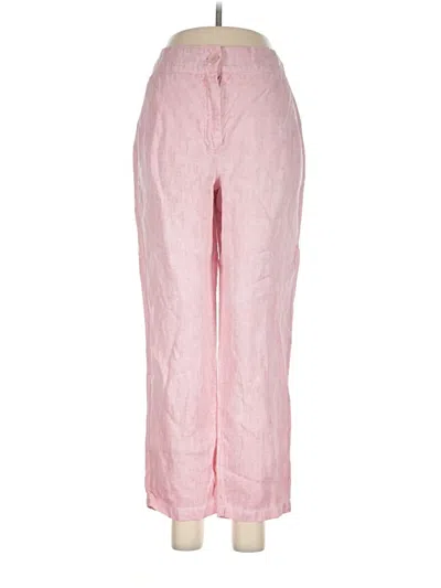 Pre-owned Haris Cotton Linen Pants In Pink