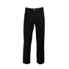 Haris Cotton Men's Classic Fit Linen Pants Black In Black