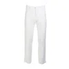 Haris Cotton Men's Classic Fit Linen Pants White In White