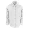 Haris Cotton Men's Linen Basic Long-sleeved Shirt-white In White