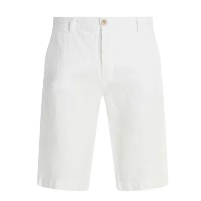 Haris Cotton Men's Linen Bermuda Shorts White