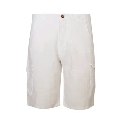 Haris Cotton Men's Safari Linen Bermuda-white