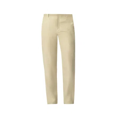 Haris Cotton Neutrals Men's Linen Pants Latte