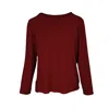 Haris Cotton Women's Bamboo Long Sleeved Blouse Red In Red
