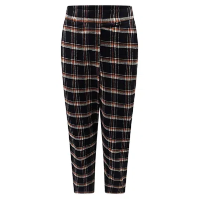 Haris Cotton Women's Black Solid High Waist Solid Pants