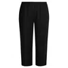 Haris Cotton Women's Cropped Linen Pants - Black In Black