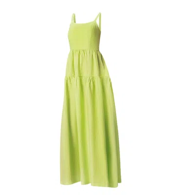 Haris Cotton Women's Green Tank Maxi Dress Kiwi