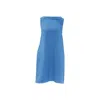 Shop Haris Cotton Women's Midi Linen Cami Dress With Back Tie Santorini Blue