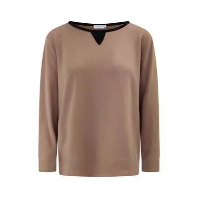 Haris Cotton Women's Neutrals Dusty Pink Notched Neckline Tee