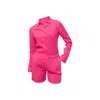 Haris Cotton Women's Pink / Purple Linen Long Sleeved Shirt With Darts In Pink/purple