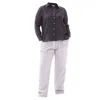 Haris Cotton Women's Plus Knot Waist Pocket Patched Linen Pants White In White