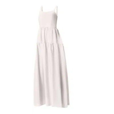 Haris Cotton Women's Tank Maxi Dress   White