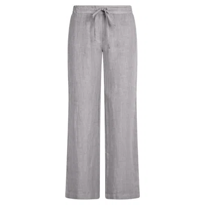 Haris Cotton Women's Wide Legged Linen Pants - Stone Grey