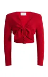 Harithand Boe Double Crepe Top In Red