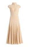 Harithand Isotta Fluid Maxi Dress In Neutral