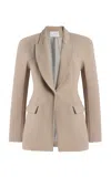 Harithand Regina Belted Blazer In Gray