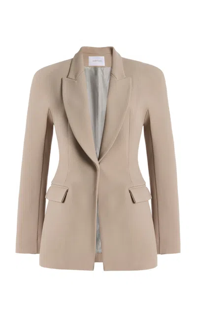 Harithand Regina Belted Blazer In Gray