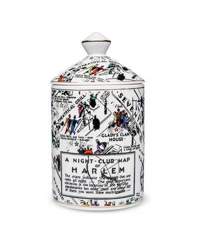 Harlem Candle Co. Langston Nightclub Map Ceramic Luxury Candle, 12 Oz. In Multi