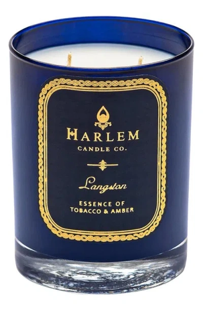 Harlem Candle Co. Renaissance Langston Luxury Candle In Blue