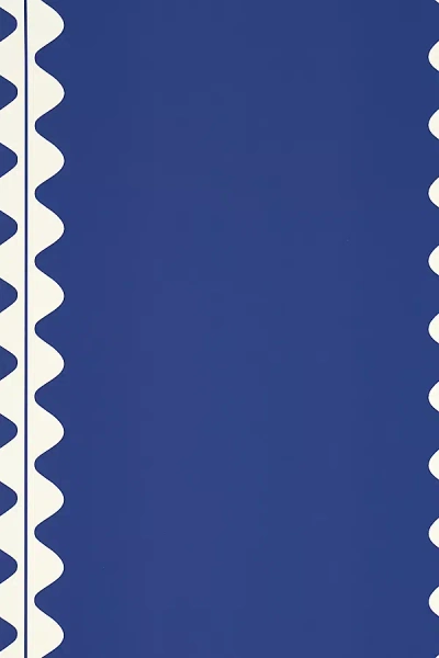 Harlequin X Sophie Robinson Ric Rac Wallpaper In Blue