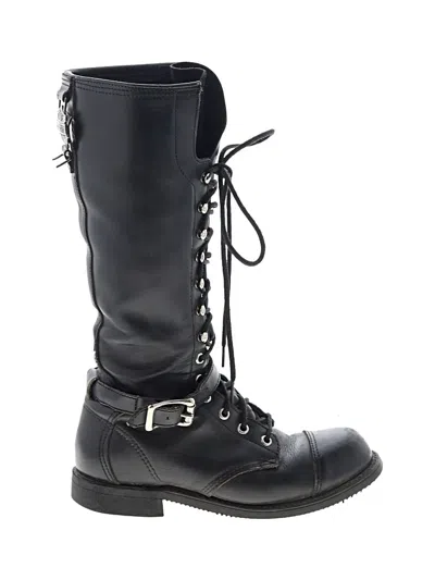 Pre-owned Harley Davidson Boots In Black