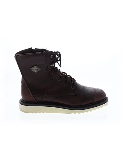 Pre-owned Harley Davidson Boots In Brown