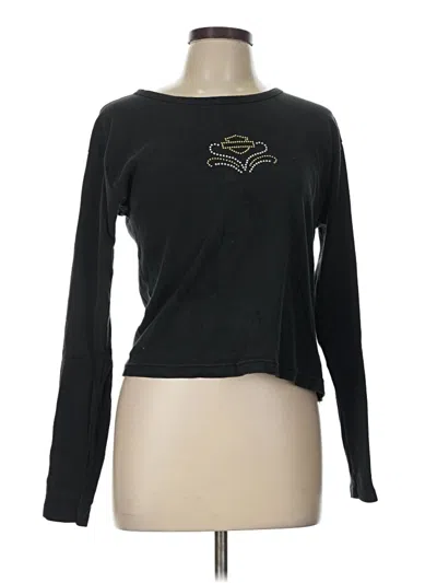 Pre-owned Harley Davidson Cardigan Sweater In Black
