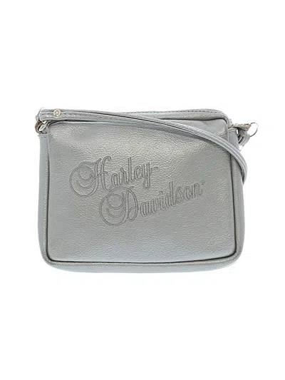Pre-owned Harley Davidson Crossbody Bag In Gray